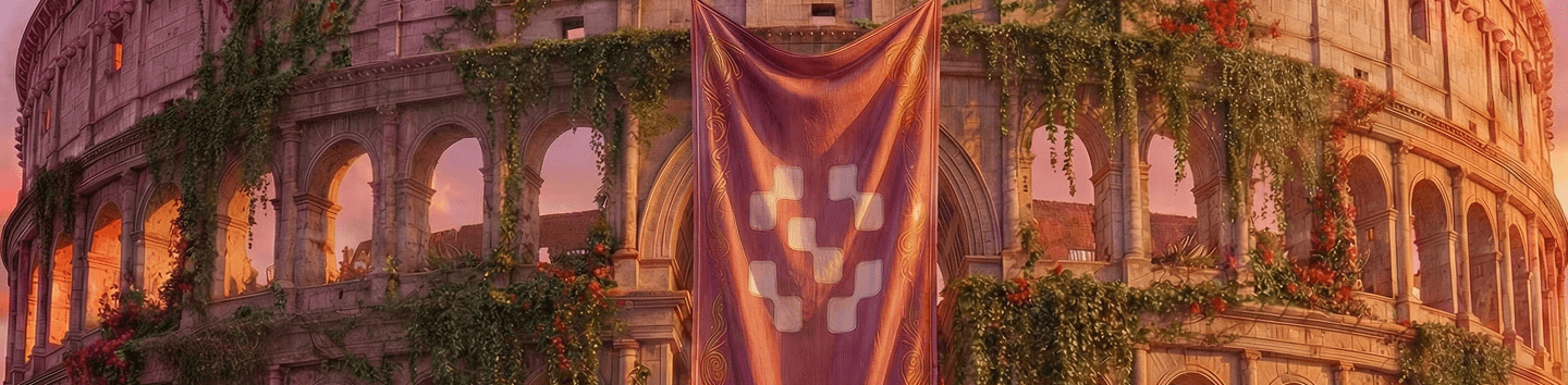 Coliseum sponsorship banner background